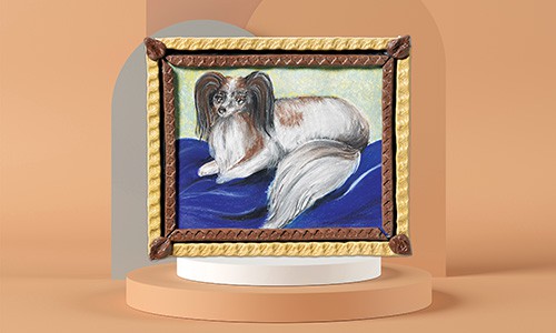 painting of a dog in renaissance style