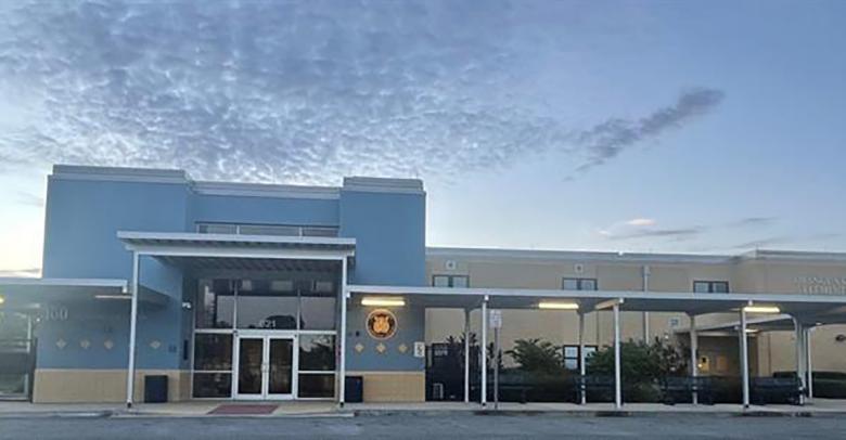 image from outside orange center elementary school in florida