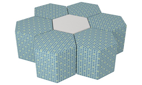 honeycomb shaped soft seating
