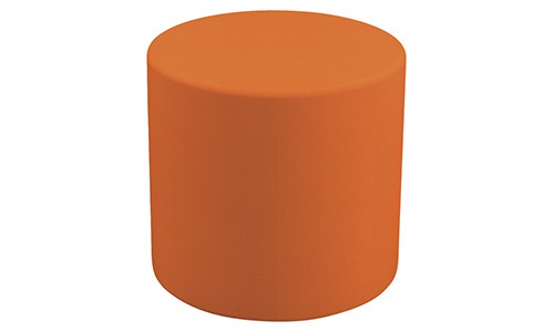 orange ottoman