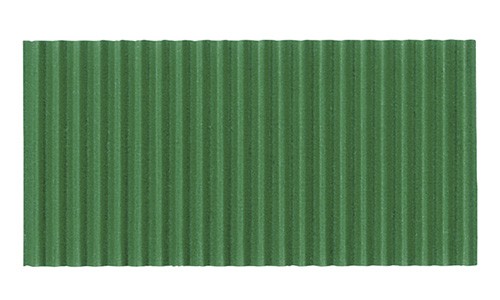 emerald green corrugated cardboard