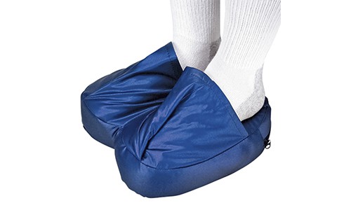 blue vibrating foot slippers