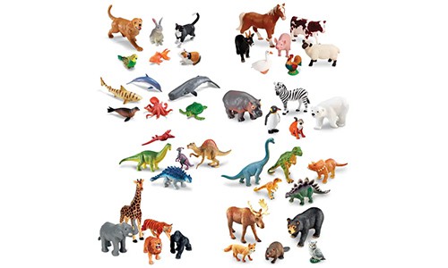set of jumbo animal figurines