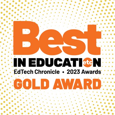 best in education gold award badge