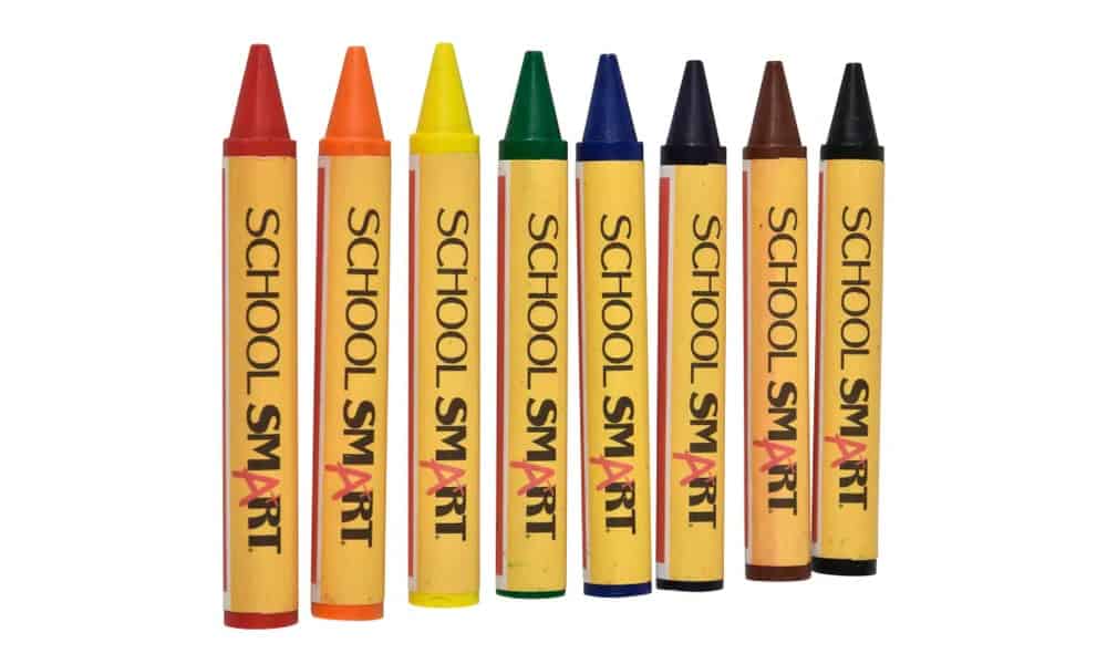 assorted color crayons