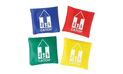 four primary color beanbags