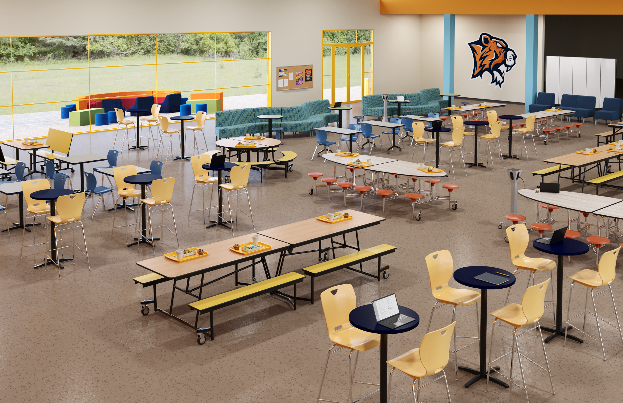 Versatile Students Highly Versatile Non-Instructional Spaces in Schools